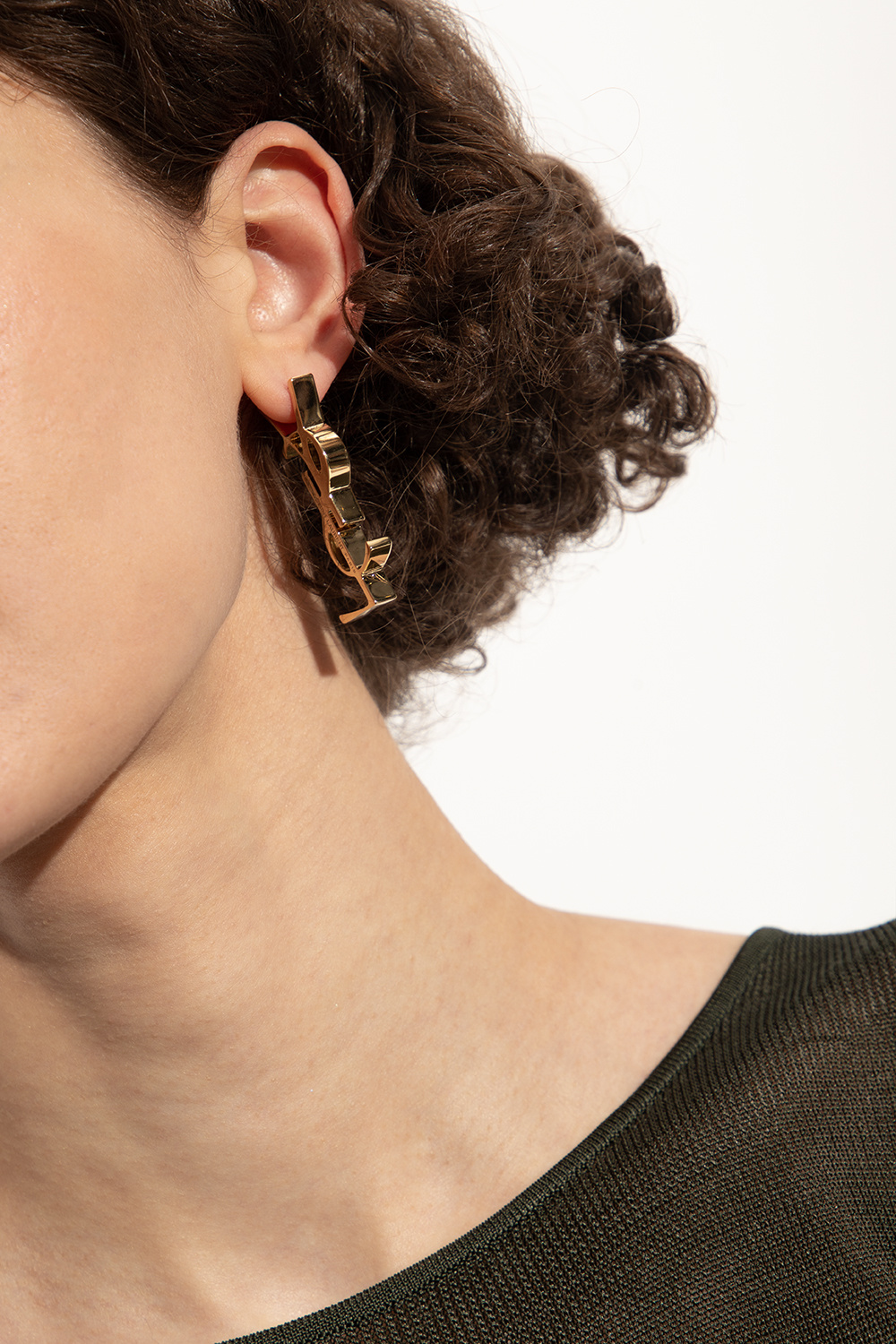 Saint Laurent Mono earring with logo | Women's Jewelery | Vitkac Saint Laurent Mono earring with logo | Women's Jewelery | Vitkac